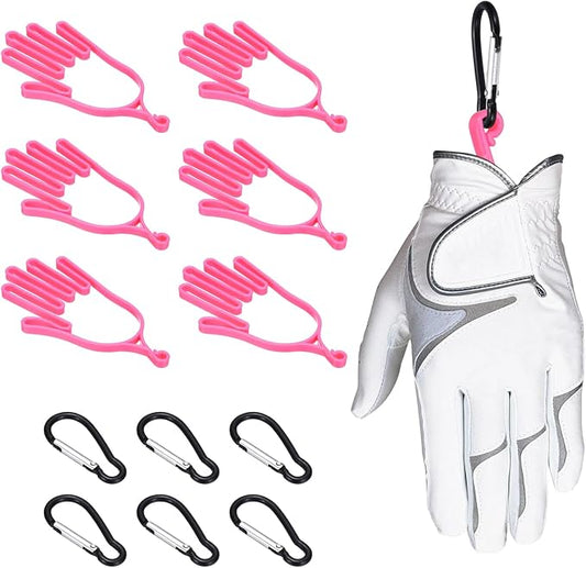 PATIKIL Golf Gloves Stretcher, Plastic Keeper Support Rack Holder Dryer Hanger Frame with Hanging Hooks for Men Women Sports Gloves Maintenance