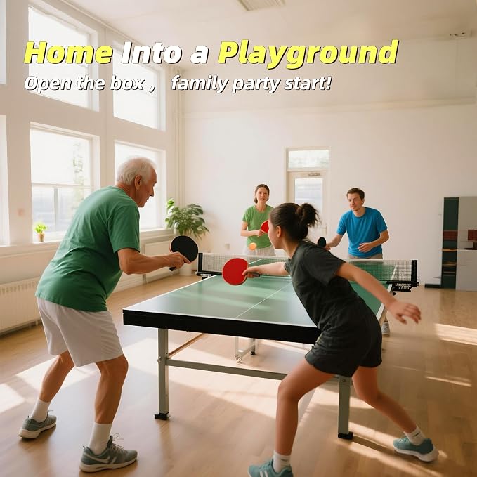 Sportout Ping Pong Paddles Sets-Portable Table Tennis Paddle with Balls, Storage Case Premium Table Tennis Racket for Indoor & Outdoor Games