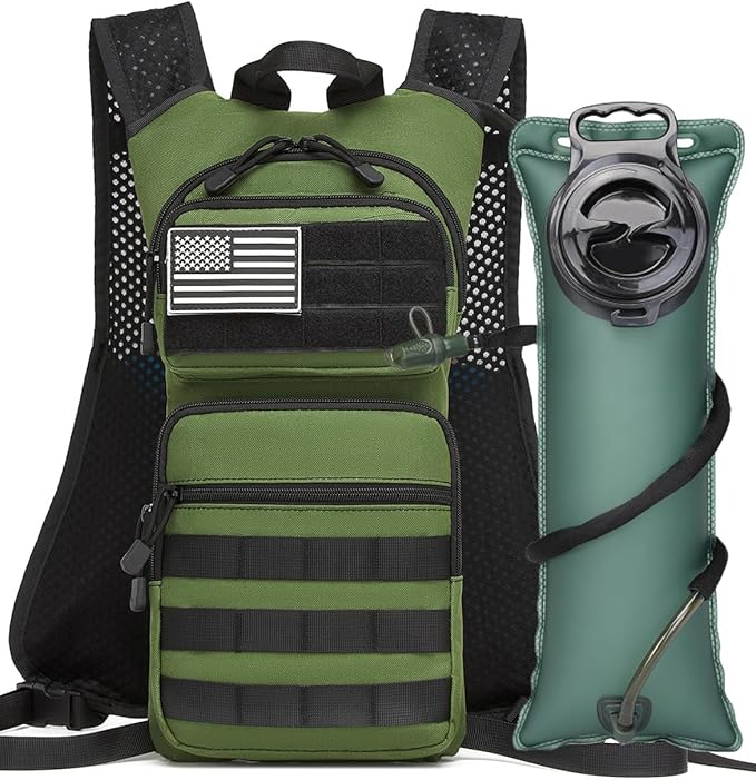 Insulated Hydration Pack Hiking Water Backpack Running Vest with 3L TPU Bladder Bag for Marathon Cycling Men