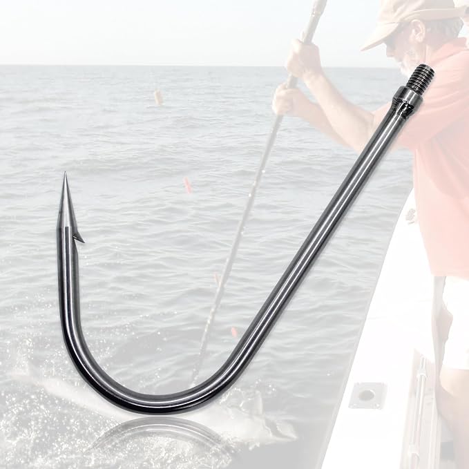 Dutiplus Telescopic Fish Gaff with 1~5 Teeth Assorted harpoons Barbed, Sea and Ice Fishing Spear Gig for Hunting Fish Frog Mole