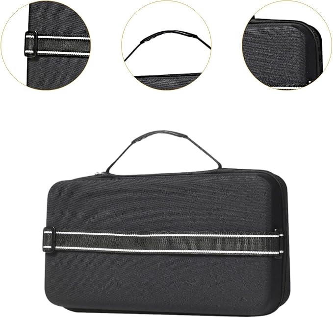 Pickleball Case Paddle Holder Organizer Racket Bag Storage Pouch Zipper Closure Sturdy Large Capacity EVA Waterproof Wear Resistant Suitabl