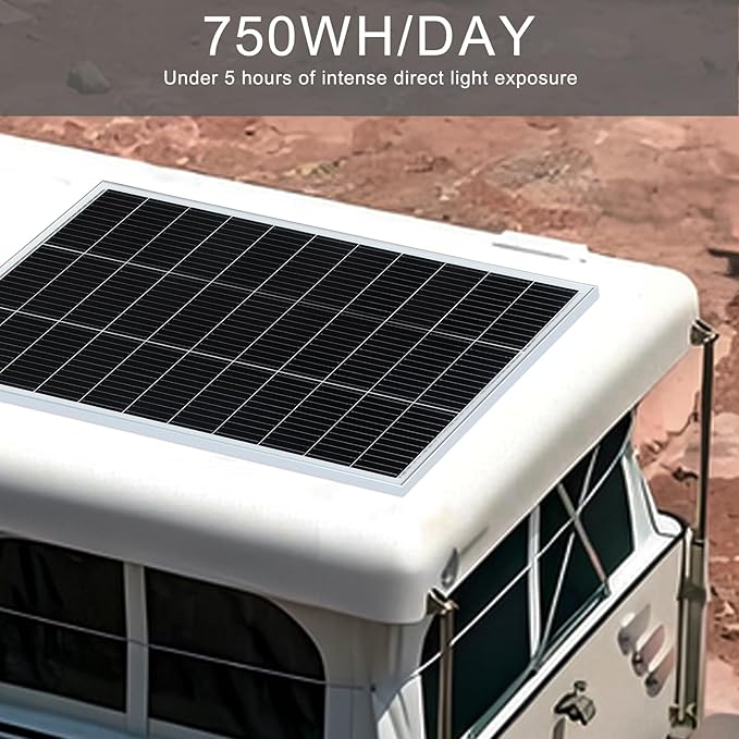 150 Watt 12Volt Solar Panel Kit Monocrystalline Module 20A Charge Controller for RV, Boats, Trailer, Camper,Off-Grid System (150W Solar kit)