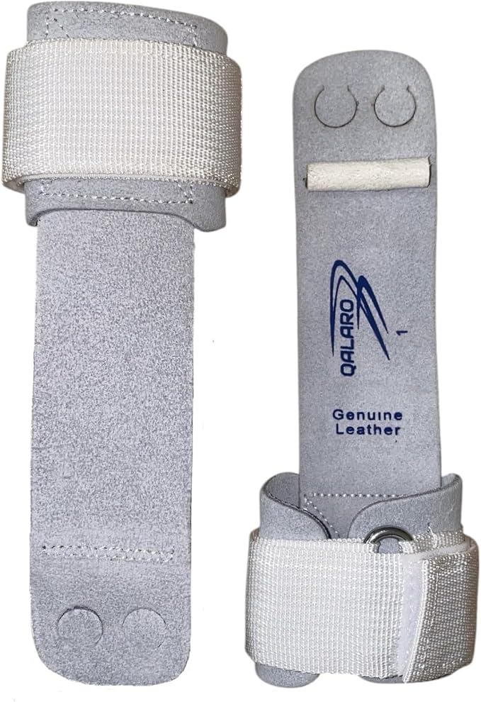 Hook & Loop Leather Grips for Girls Gymnastics | Dowel Grips, 4" Wristbands | Gymnastics Grips for Girls | Youth Bar Grips | Gymnastics Gloves
