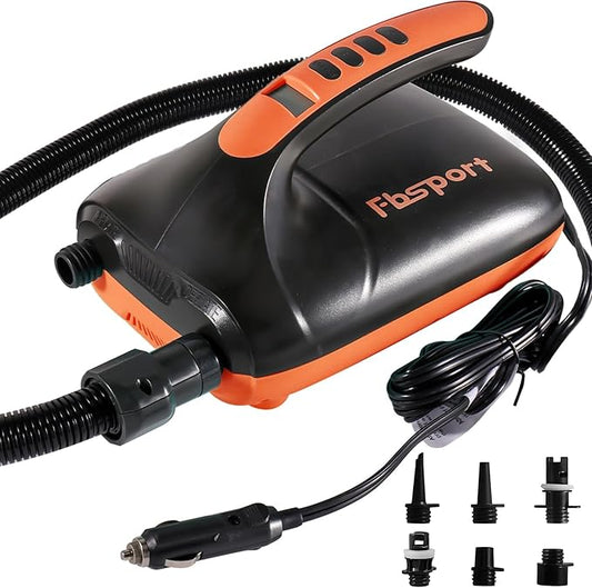 Electric Paddle Board Pump, 20PSI SUP Air Pump with Inflation & Deflation Functions & 12V DC Car Connector, Portable Quick Inflator for Inflatable Paddleboard, Kayaks, Boats and Air Mattresses
