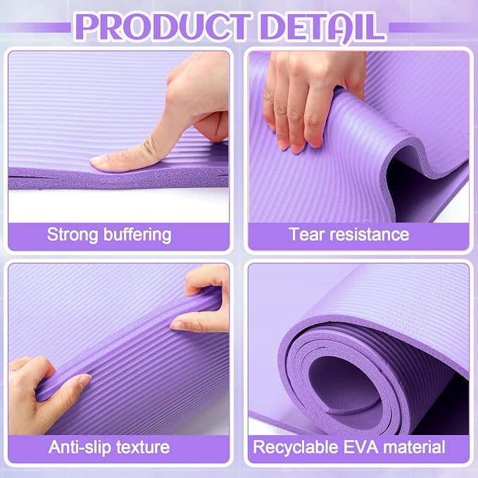 RoundFunny Set of 18 Pilates Ring Essential Kit for Women Pilates Ring and Ball Ankle Resistance Band Yoga Strap Socks Mat Arm Stretcher Latex Tube Gym Back Bag Exercise Equipment for Workout