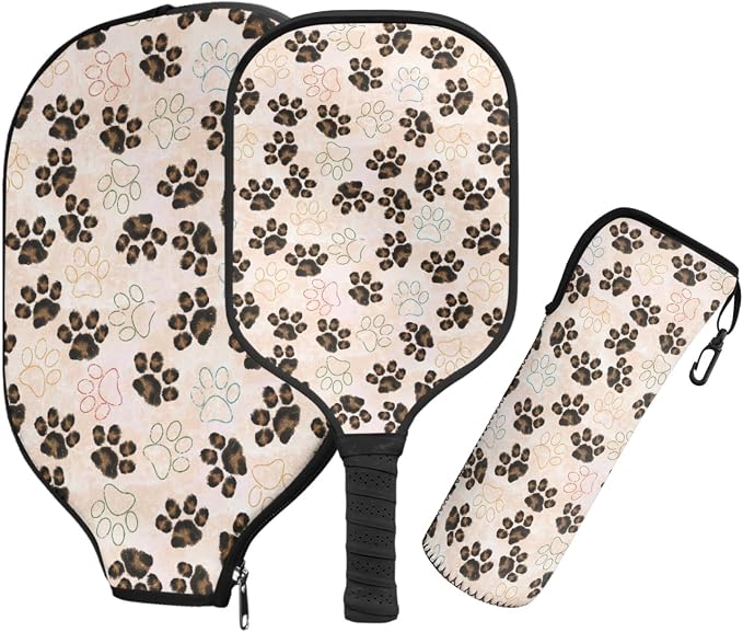 Pickleball Paddles Set 3PCS Pickleball Paddle Case Pickleball Racket Pickleball Bag Ideal for Beginners Gifts