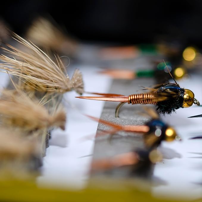 Outdoor Planet 24/48/66/72 Premium Hand Tied Fly Fishing Flies Assortment | Fly Boxes Included | Dry, Wet, Nymphs, Streamers, Wooly Buggers, Terrestrials | Trout, Bass Lure Set, Kit, Gift