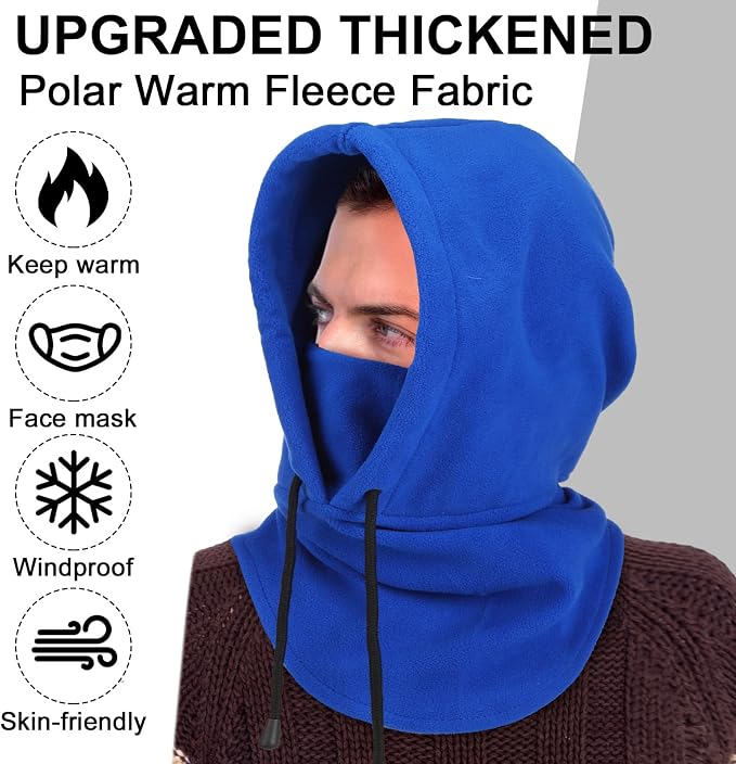 Liitrsh 12 Pcs Balaclava Windproof Winter Face Mask Warm Fleece Ski Mask Hat Fleece Winter Face Warmer Neck Warmer for Men Women Cold Weather Motorcycle Bike Cycling, 12 Colors