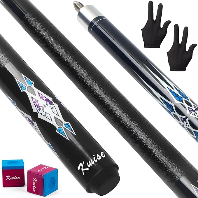 Kmise Pool Stick Set of - 58" Pool Cue Stick, Canadian Maple Professional Billiards Pool Cue, Pool Sticks for Adults, 18~21oz Multiple Colors