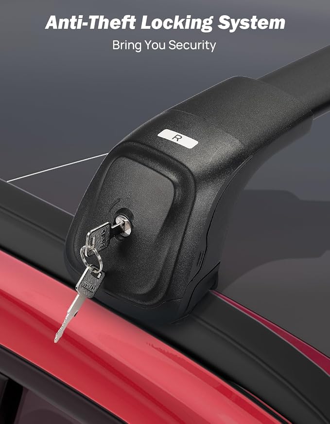 JOYTUTUS 300LBS Lockable Roof Rack Compatible with Chevy Suburban, Tahoe, GMC Yukon & Yukon XL, Cadillac Escalade ESV 2021-2026, Anti-Theft Aluminum Car Crossbars Crossbar for Rooftop Cargo Carrier