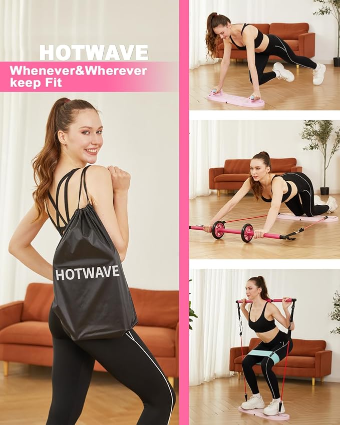 HOTWAVE Push Up Board Fitness, Portable Foldable 20 in 1 Push Up Bar at Home Gym, Pushup Handles for Floor. Professional Strength Training Equipment For Man and Women