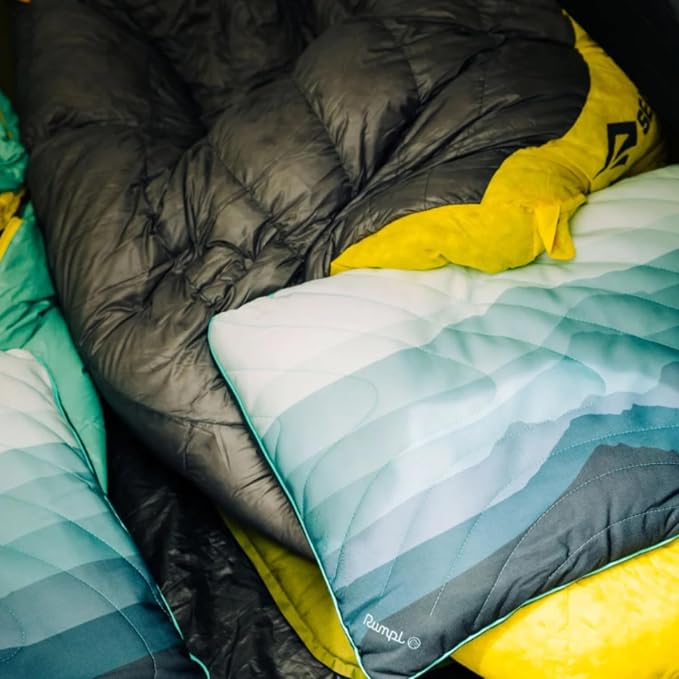 Rumpl Camp Pillow - Packable, Adjustable Comfort for Outdoors and Travel, Baja Fade