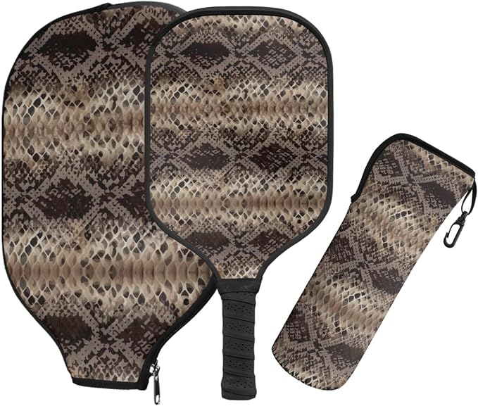 Pickleball Paddles Set 3PCS Pickleball Paddle Case Pickleball Racket Pickleball Bag Ideal for Beginners Gifts
