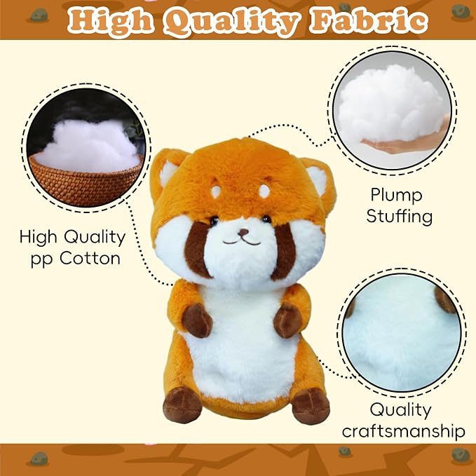 Cute Red Panda Golf Headcover, Animals Plush Golf Club Head Covers, Small Size Fits Hybird and Irons, Large Size Fits Standard 460cc Driver Head