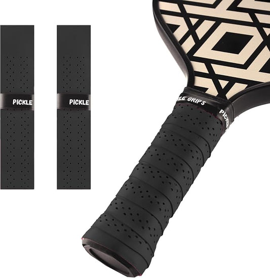 Pickle Grips Pickleball Paddle Grip Tape - Overgrip Grip Wrap for Pickleball Racket - Moisture Wicking Paddle Grip Wrap (2 Pack)