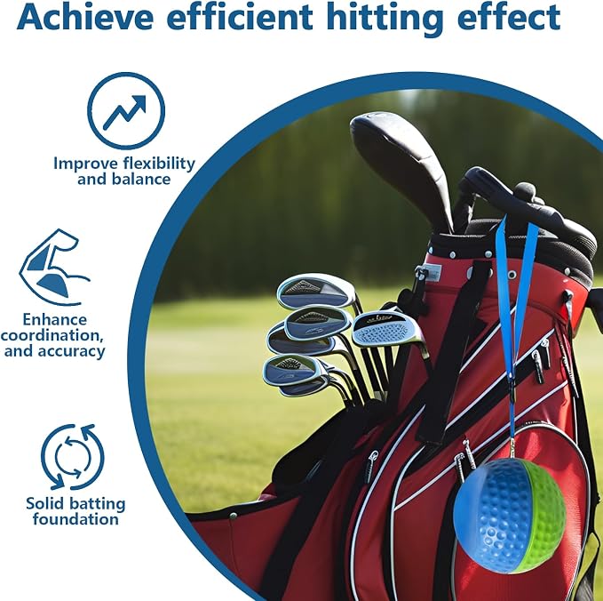 Golf Training Aid Ball, Swing Trainer for Impact Precision & Consistent Swings, Fixes Slicing, Scooping & Chicken Wing, Simple Effective Golf Training Tool