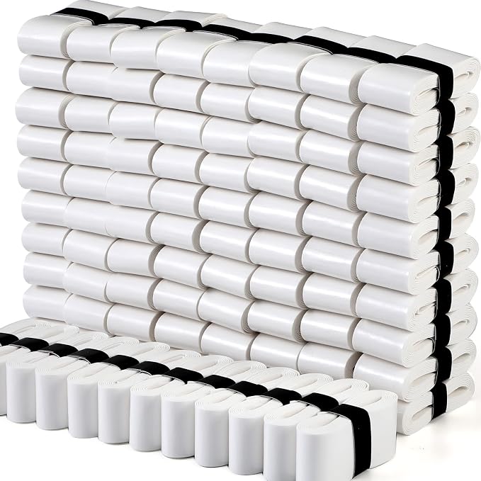 Pangda 100 Pieces Tennis Badminton Racket Overgrips Bulk Tennis Racket Grip Tape for Anti-Slip and Absorbent Grip