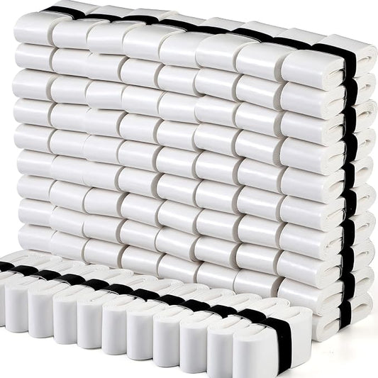 Pangda 100 Pieces Tennis Badminton Racket Overgrips Bulk Tennis Racket Grip Tape for Anti-Slip and Absorbent Grip