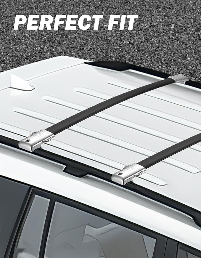 JOYTUTUS Roof Racks Cross Bars Compatible with GX460 2010-2023, Aluminum Roof Rail Cross Bars, Low Wind Noise Rooftop Cargo Carrier Crossbars