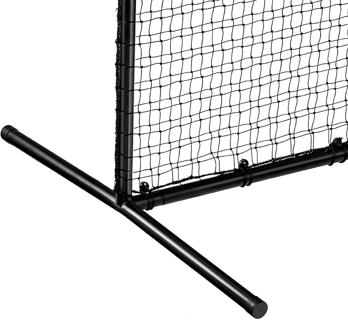 VEVOR Batting Screen - Baseball & Softball Protector with Carry Bag & Ground Stakes, Pitching Net for Pitchers Protection