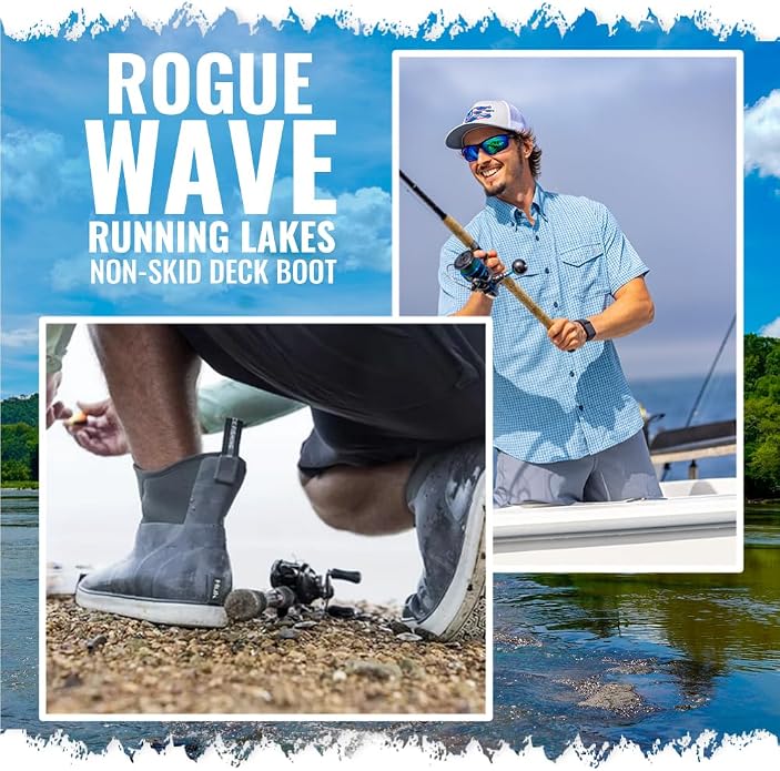 HUK mens Rogue Wave Shoe, High-performance Fishing & Deck Boot