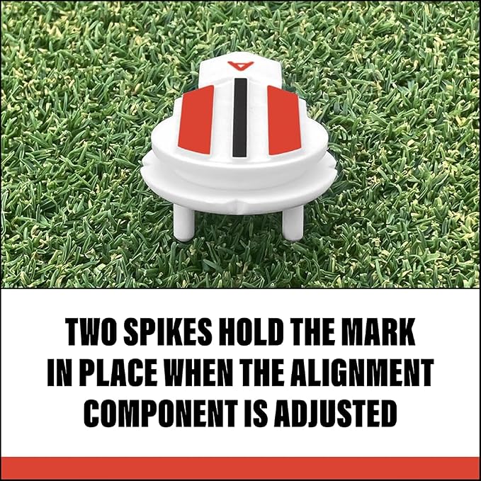 Putting Alignment Aid Tool - Golf Ball Marker - Rotate to Aim - Golf Gift Accessory for Men & Women Golfers - USGA Compliant