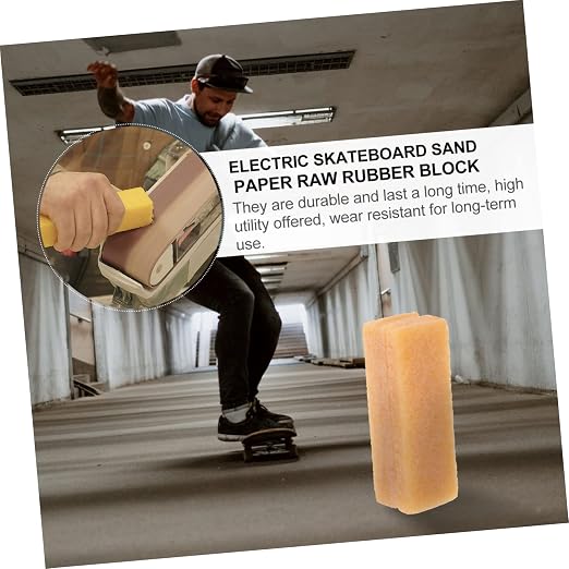 Mipcase 3pcs Abrasive Belt Cleaner Block for Skateboards Rubber Grip Tape Eraser Wipe Cleans Sanding Discs Belts Restores Performance Use