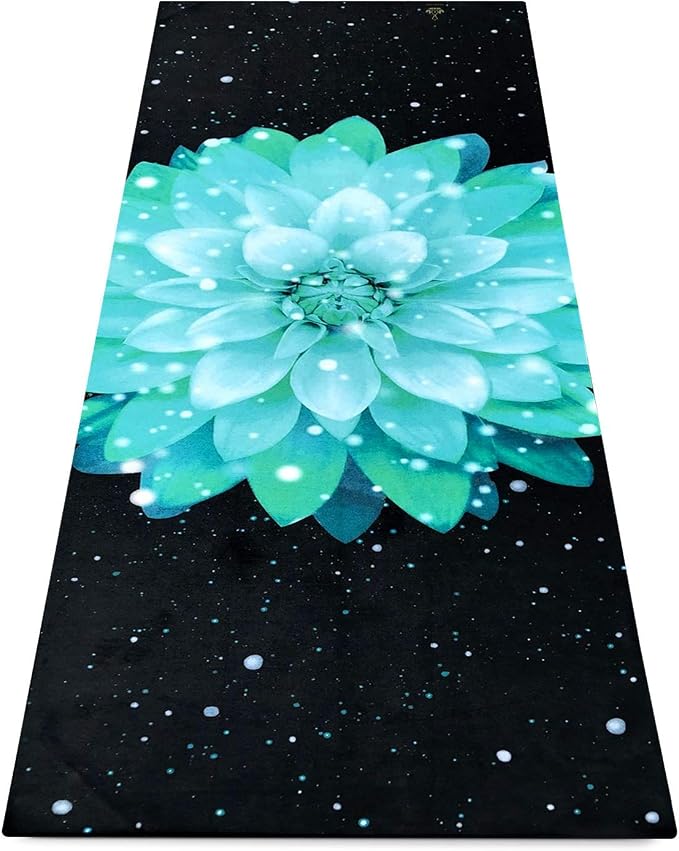 Heathyoga Yoga Sets - Yoga Blocks and Strap Set, Microfiber Yoga Towel with Exclusive Corner Pockets Design + Free Spray Bottle