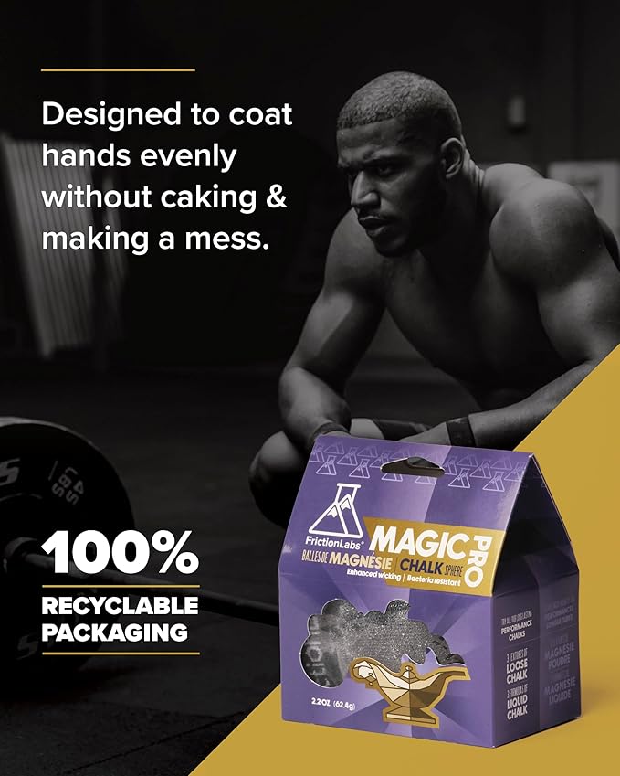 Friction Labs Magic and Magic Pro Chalk Bundle | Premium Hand Grip for Climbing, Lifting & Gymnastics