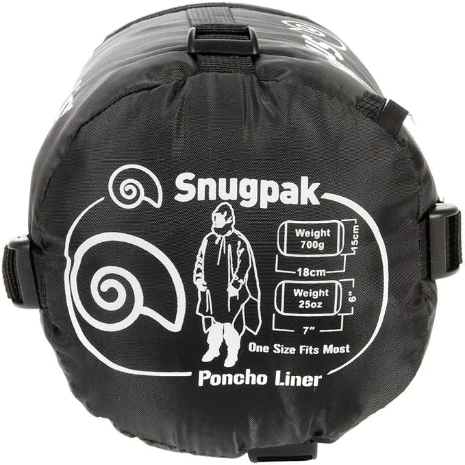 Snugpak Poncho Liner, Water Repellent, Lightweight, Dedicated Sleeves and Hood