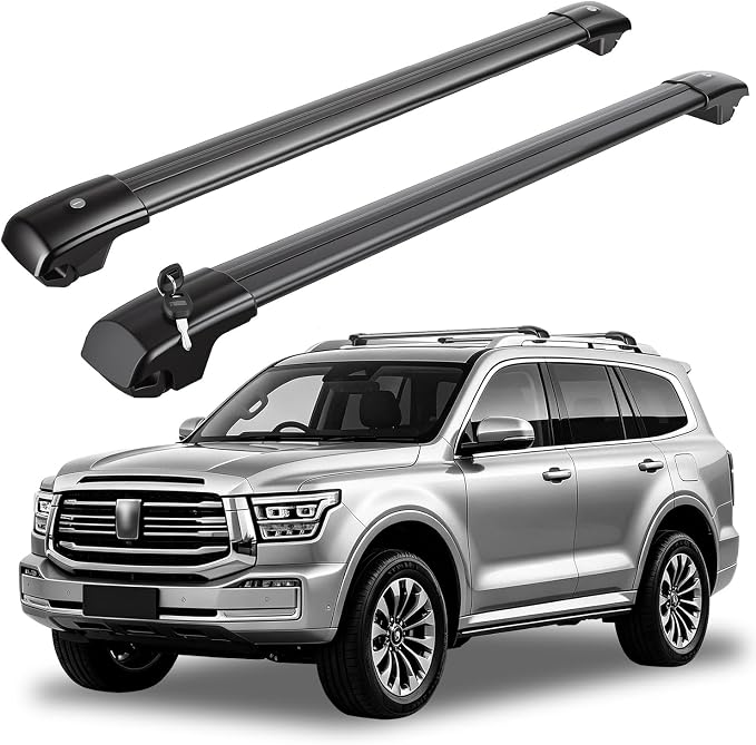 KOCASO Roof Rack Cross Bars Fit for Ford Bronco Sport 2021-2026 On-Road Off-Road Aluminum Lockable Car Roof Crossbar Set for Factory Raised Side Rails 396LBS Capacity for Luggage Kayak Bike