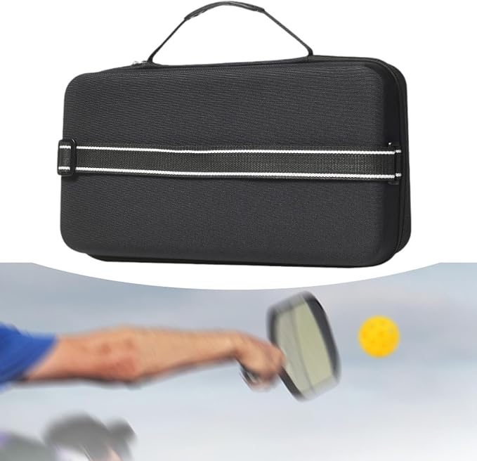Pickleball Case Paddle Holder Organizer Racket Bag Storage Pouch Zipper Closure Sturdy Large Capacity EVA Waterproof Wear Resistant Suitabl