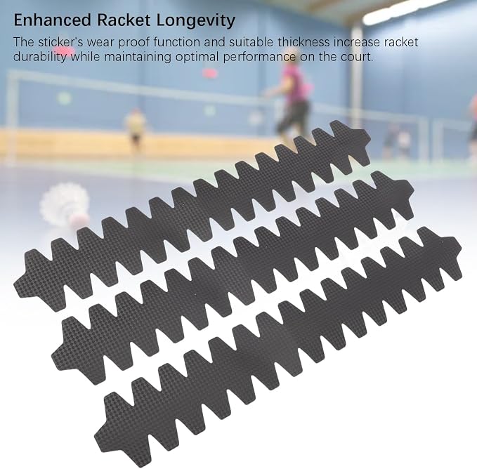 3PCS Padel Racket Protector Frame Guard, 15.7 Inch PU Protective Edge Sticker Tape for Padel Tennis Rackets, Sports Equipment Accessories