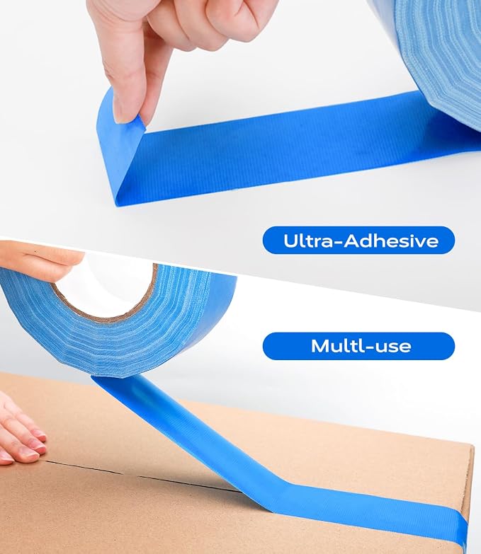 Outdoor Pickleball Court Tape, 2in x 230FT Pickleball Tape Lines for Indoor Outdoor Sports Court Fast Marking, Such as Badminton, Tennis, Basketball, or Pickleball Court, Blue Tape