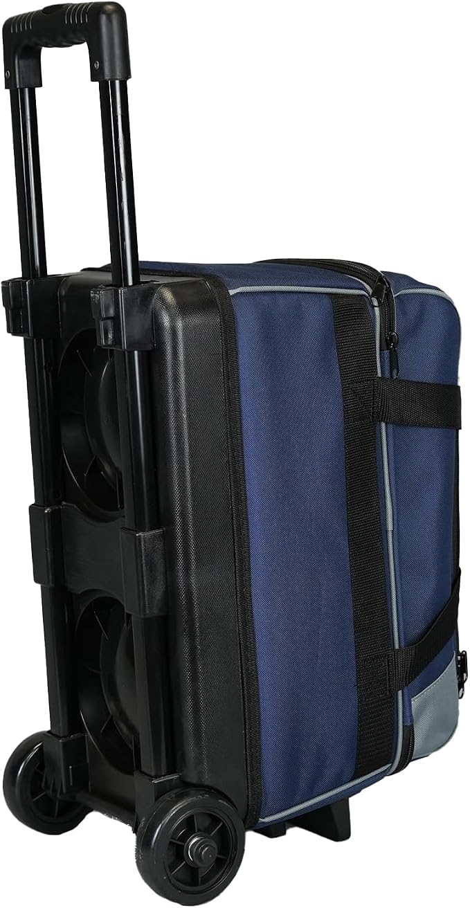ELITE Basic Bowling Bag Double (2) Ball Roller with Rolling Wheels