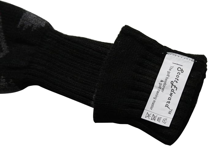 Scott Edward Knit Golf Club Cover for Woods and Driver Set of 5 Head Covers Protect Driver Wood(460cc)* 1 Fairway Wood*2 and Hybrid/UT*2 with Rotating Club Number Tags