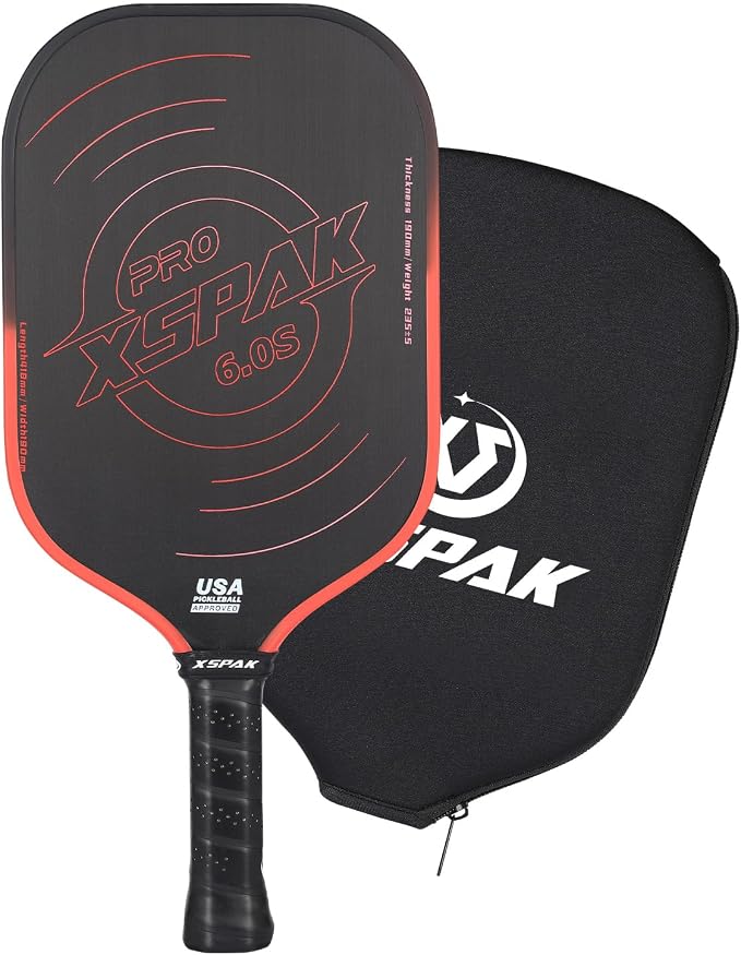 Pickleball Paddle, T700 Carbon Fiber Abrasion-Resistant Surface, 19MM Polypropylene Honeycomb core, USAPA Approved, High Grit,The Sandwich Core System Higher Density Weaving Process