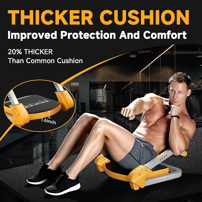 Ab Trainer/Crunch Machine, Ab Workout Equipment, 4 Adjustable Resistance, Ab Machine for Stomach Workout, 350 LBS Weight Capacity, Automatic Rebound, Ab Core Machine,Fitness Equipment for Home