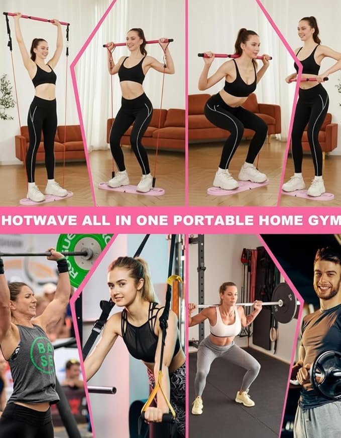 HOTWAVE Push Up Board Fitness, Portable Foldable 20 in 1 Push Up Bar at Home Gym, Pushup Handles for Floor. Professional Strength Training Equipment For Man and Women