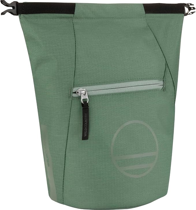 Wild Country Spotter Boulder Chalk Bag - Large Rock Climbing Chalk Bucket with Zippered Pocket