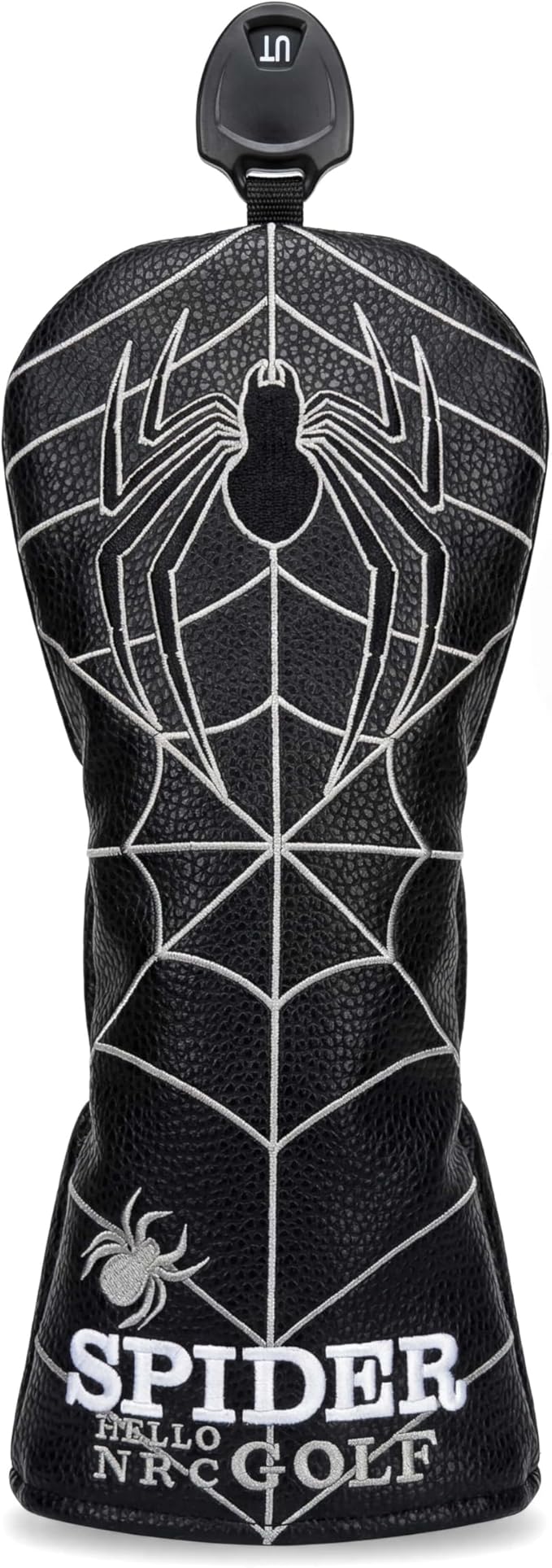 Vesperlux Spider Golf Headcovers Driver Wood Hybrid Iron | Waterproof Leather, Magnetic Putter Cover, Anti-Slip Fit, Full Protection, Durable, Fits Alignment Stick, Men's Golf Gift