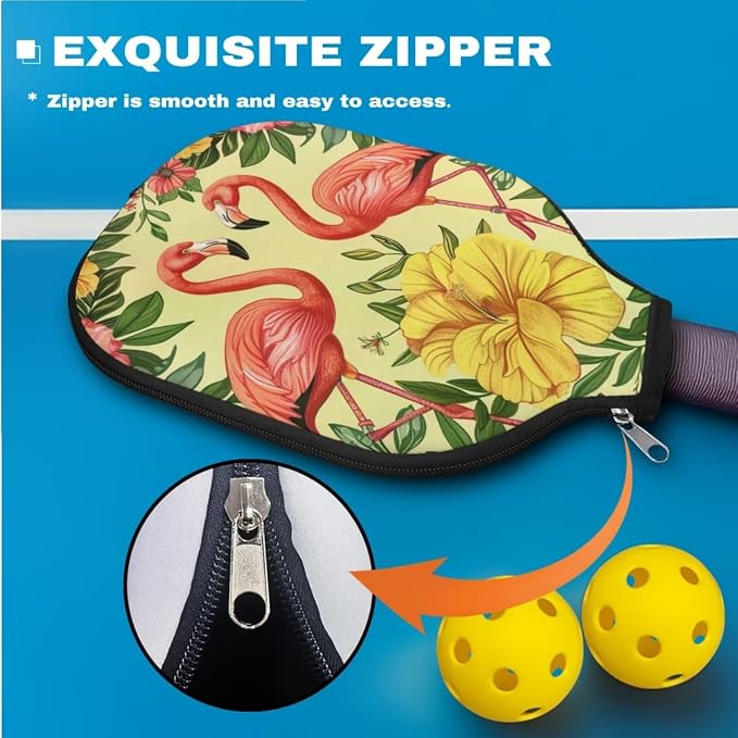 Pickleball Paddle Covers, Durable Polyeste Paddle Cover,Anti-Drop Paddle Storage Bag
