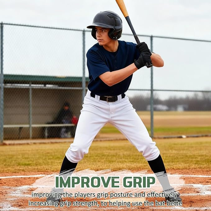 Soulchen 12 Pack Baseball Bat Grip Choke up Ring for Youth Baseball Softball Tee Ball Choke Ring Improve Grip Through Swing Knob and Reduce Sting Bat Accessories - Black