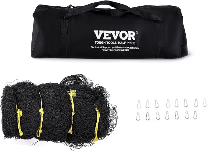 VEVOR Baseball Batting Cage,Professional Softball Baseball Batting Hitting Training Net,Heavy Duty Enclosed PE Practice Portable Pitching Cage Net&Carry Bag,for Backyard,Field,Indoor&Outdoor