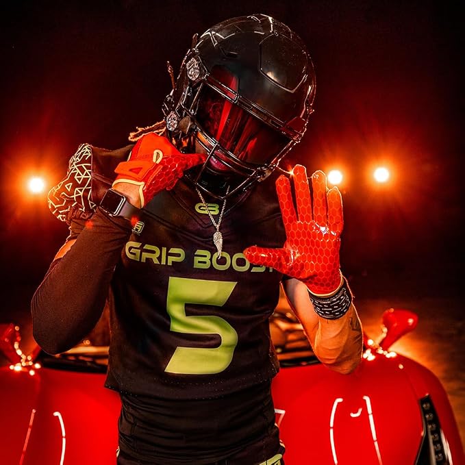 Grip Boost DNA 2.0 Football Gloves with Engineered Stick - Adult Sizes