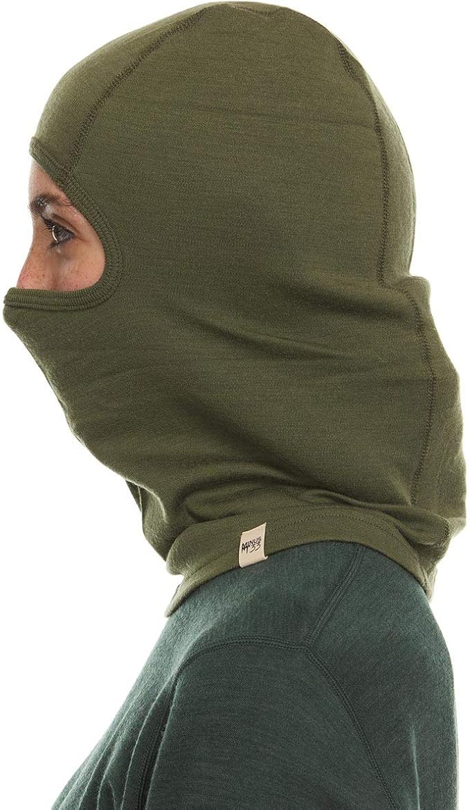 100% Merino Wool Balaclava - Winter Ski Mask - Face Mask - Cold Weather Gear