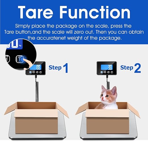KUAIVO Luggage Scale 440lb Digital Shipping Scale with 0.35oz Accuracy, Tare/Hold, USB & Battery, Portable Postal Package Scale for Travel, Home, Office