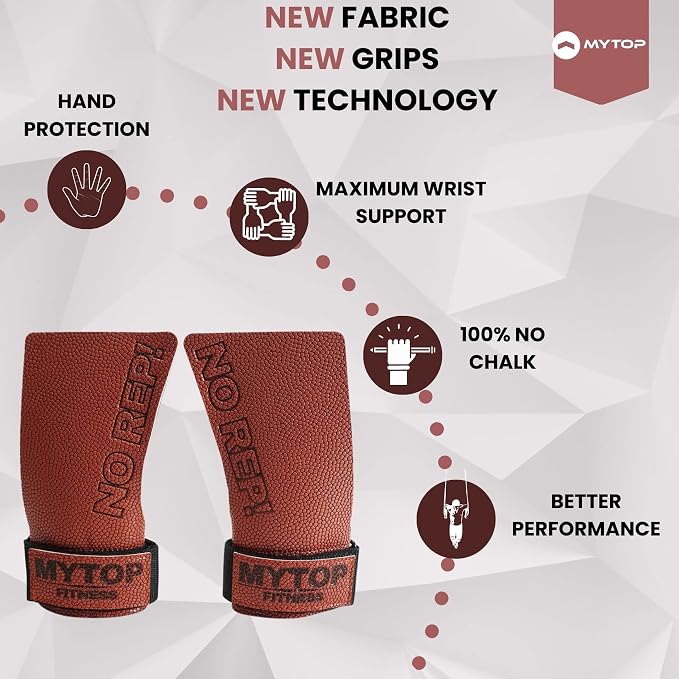 Gymnastics Basketball Sticky Hand Grips for Cross Functional Training, Weightlifting, Gymnastics, Pull ups, Muscle ups, Wrist Straps, Comfort for Gym Workout, Fingerless Grips Size L-XL