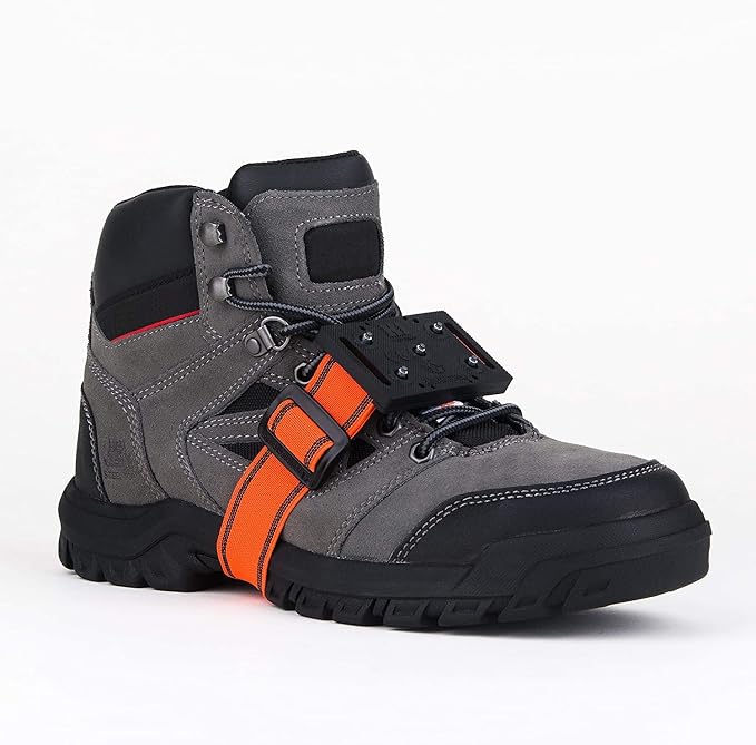 K1 Mid-Sole Ice Cleats for Men & Women - Rotatable Traction Aids For Winter Snow - Hi Vis - Low Profile