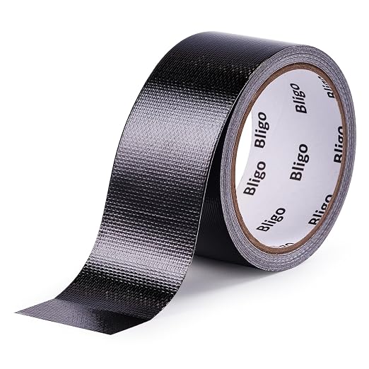 Heavy Duty Waterproof Repair Tape 2 Inch x 25 FT for RV Awning, Tent, Tarp, Sail and Boat Cover, Outdoor Fabric Repair Patch, UVproof, Multipurpose Black